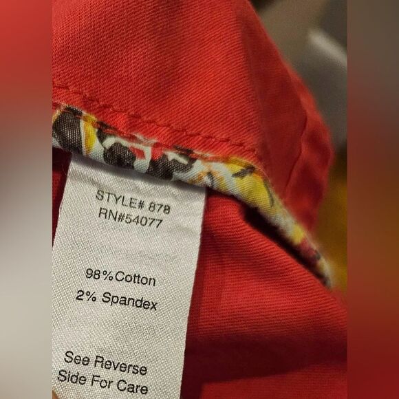 CAbi Blazer Coral Button down three quarter sleeves Size 6 - Picture 5 of 7